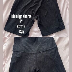 lululemon athletica Women's Black Bike Shorts